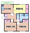 シンコー野村 3DKの間取り