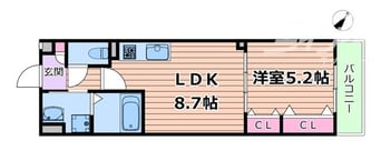間取図 クリエオーレ正雀Ⅱ