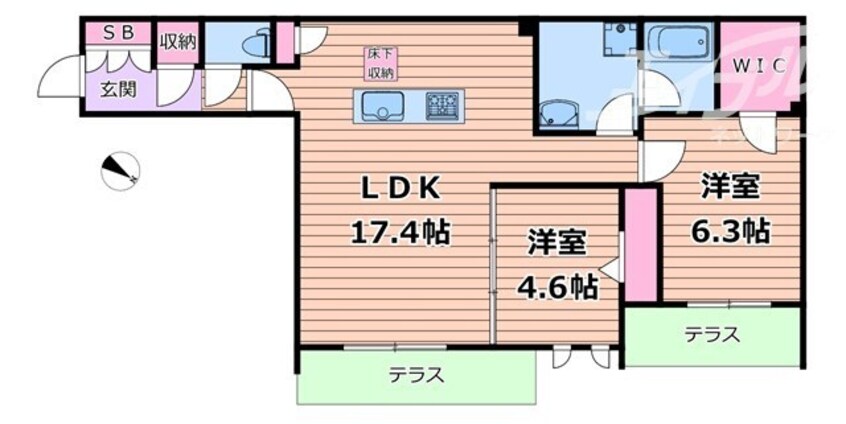 間取図 ハムステッドアレー