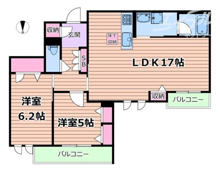 間取図 ハムステッドアレー