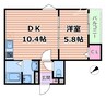 アート吹田藤が丘 1LDKの間取り
