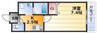 パーラム淡路 1Kの間取り