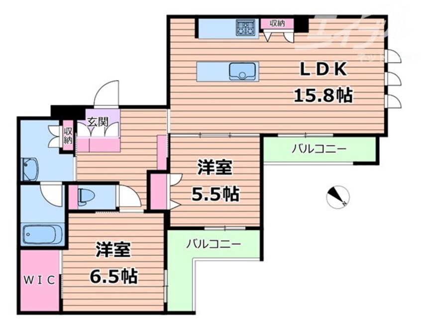 間取図 オルキデアクオーレ