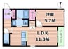 Grand Riviere 1LDKの間取り