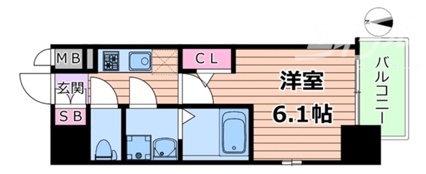 間取図 エスリード新大阪ザ・プレミアEAST