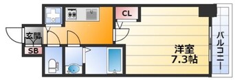 間取図 S-RESIDENCE新大阪駅前