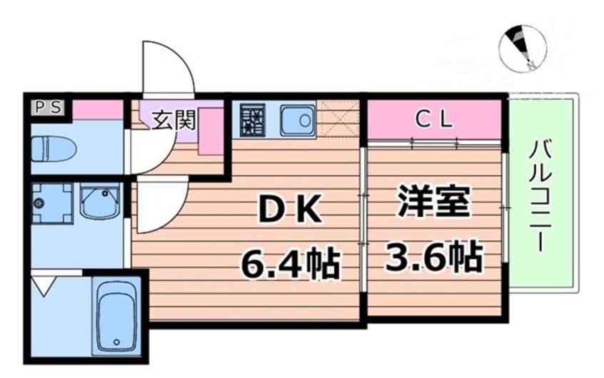 間取図 ハーモニーテラスRen相川