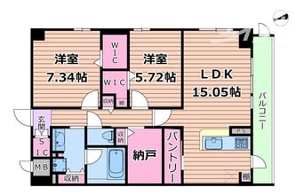 間取図 カルム小西V