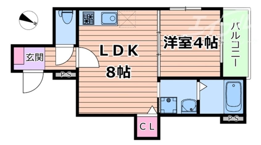 間取図 ヴェルメゾン新大阪