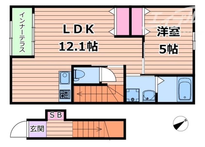 間取図 （仮称）吹田市清和園町新築アパート