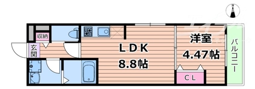 間取図 Gracias Court正雀
