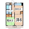 エルピソ甲府 2DKの間取り