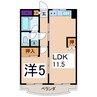 エルピソ甲府 1LDKの間取り