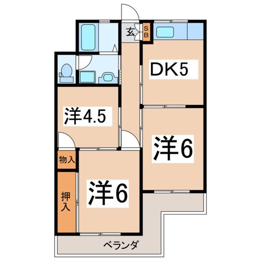 間取図 ビューハイム野中一番館