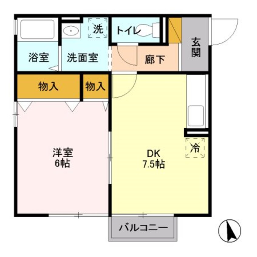 間取図 グレープハウスＫ（A棟）