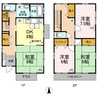 D-room北口戸建て　1 4DKの間取り