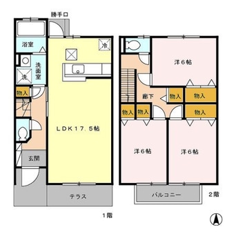 間取図 Ｐフラッツ