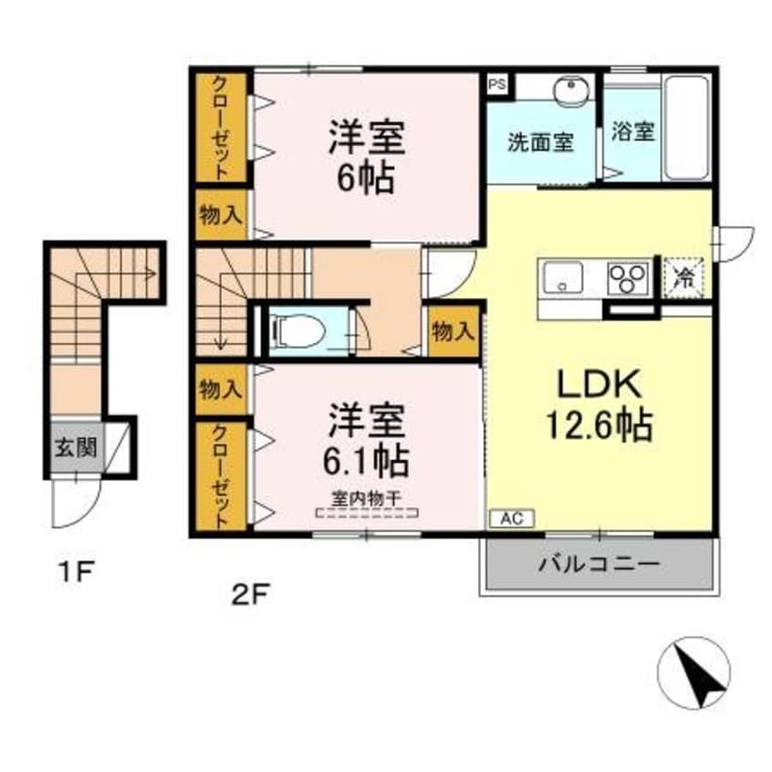 間取図 montee amour（モンティーアモー）