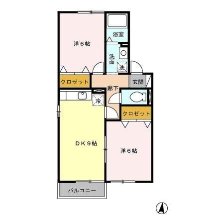 間取り図 サニーハウス上今井　B