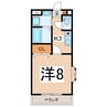 ケイズガーデン 1Kの間取り