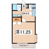 ヴィラ山本 1Kの間取り