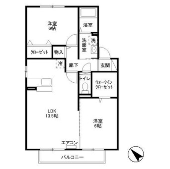 間取図 スカイハイム西田