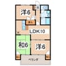 ウェルス21 3LDKの間取り