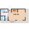 ＮＯＲＴＨ　ＴＯＷＮ　ＷＡＫＡＴＳＵＫＩ 1Kの間取り