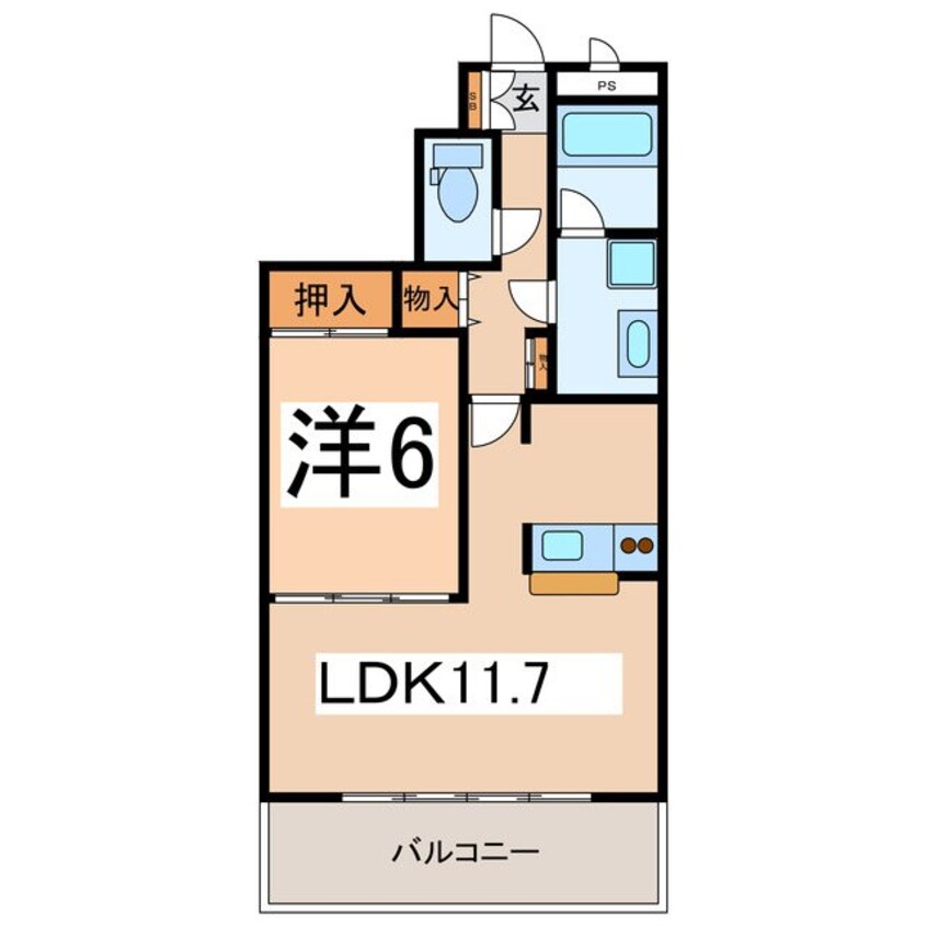 間取図 ラ・フォーレ甲府