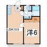 サンシティー寿 1LDKの間取り