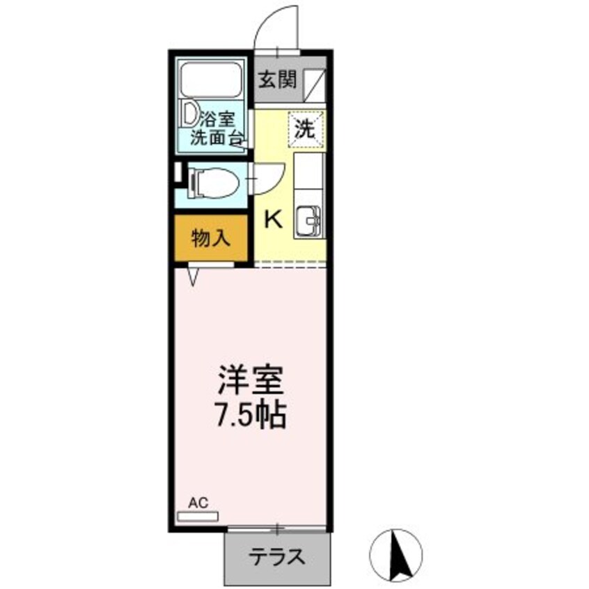 間取図 ハイツミナガワII