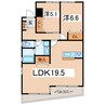 ヒカワフラットI 2LDKの間取り