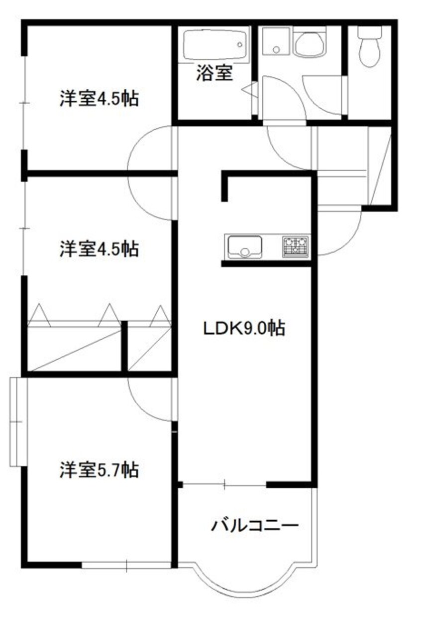 間取図 ラ・ボールゴ東光寺