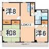 ステータスヒル甲府六番館 3LDKの間取り