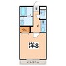 グレイスB 1Kの間取り