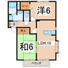 シェアハーツＡ 2LDKの間取り