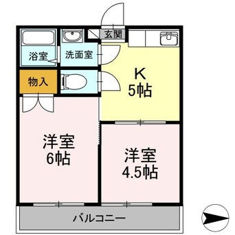 間取図 コーポ五味