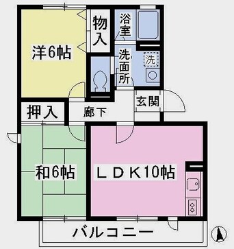 間取図 シャルマン明石 A