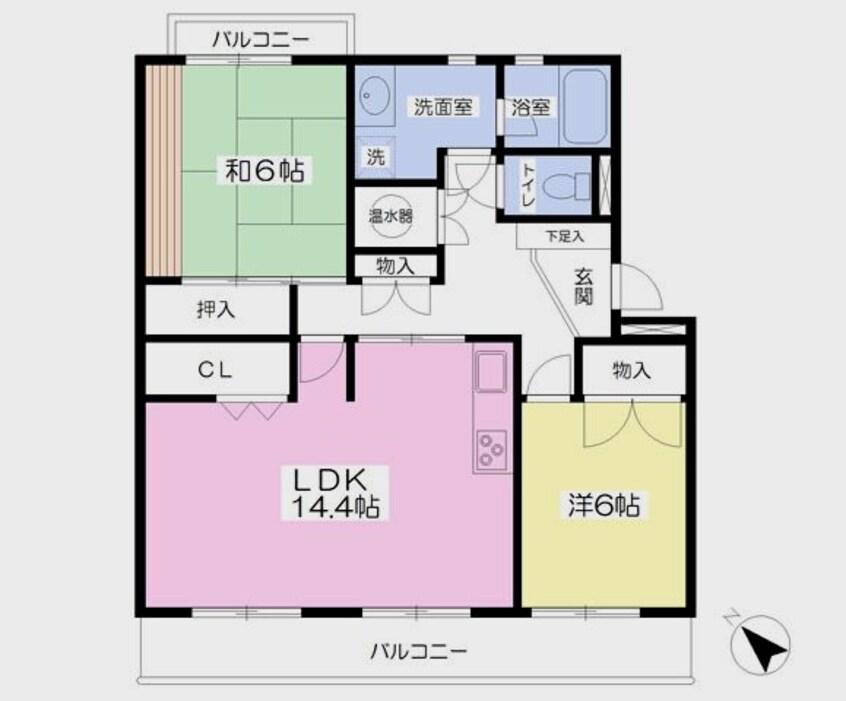 間取図 コンフォート屋形 A