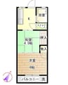 メゾンマツドA 2Kの間取り