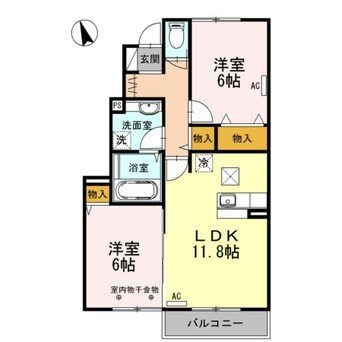 間取図 D-room河西