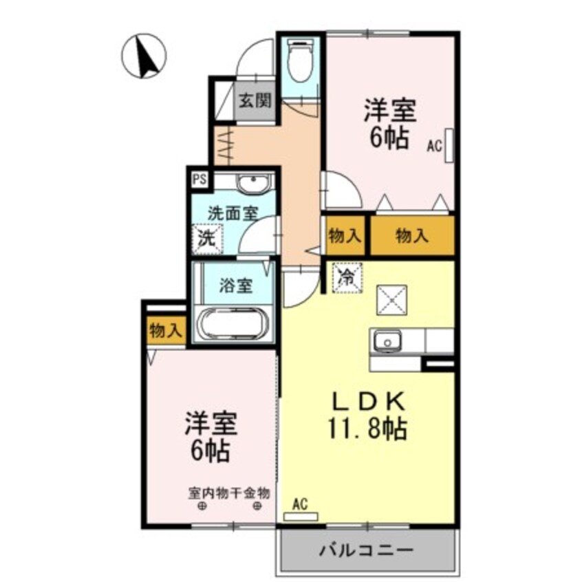 間取図 D-room河西