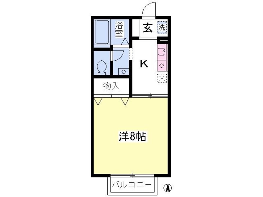 間取図 ハイツシムラ