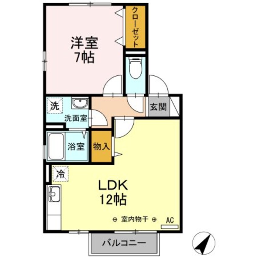 間取図 サウスメドウ　B