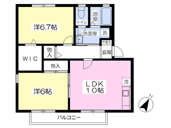 間取図 ハイツグレープＡ