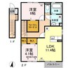 ヴァンフィール　Ｂ 2LDKの間取り