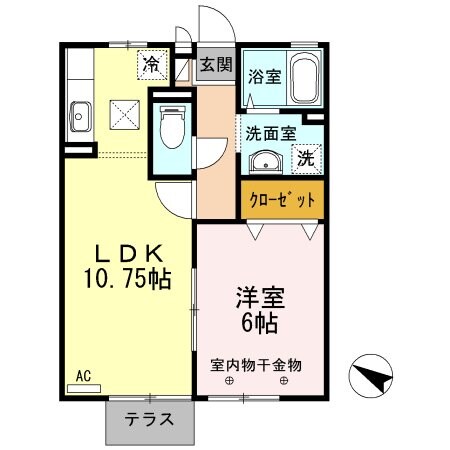 間取り図 ロイヤルパレス仲澤　B