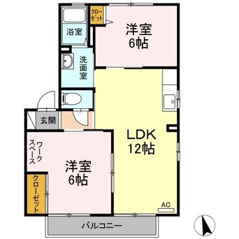 間取図 カーサルーチェ