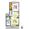 サフィール 1LDKの間取り
