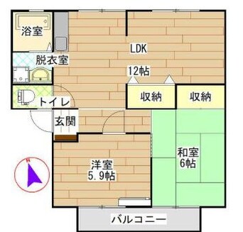 間取図 サンビレッジ百合B
